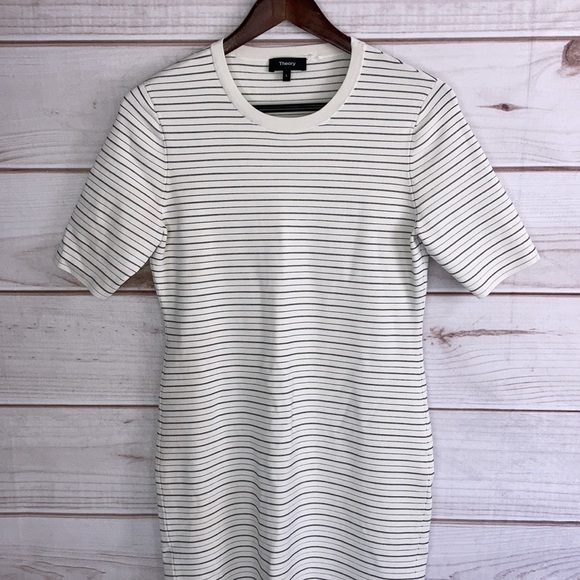 Theory Ribbed Midi Dress - Size Large - Picture 6 of 14
